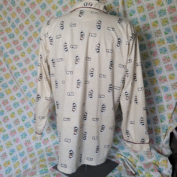 Snoopy print shirt cartoon shirt with piping, retro cartoon shirt - Picture 9 of 12